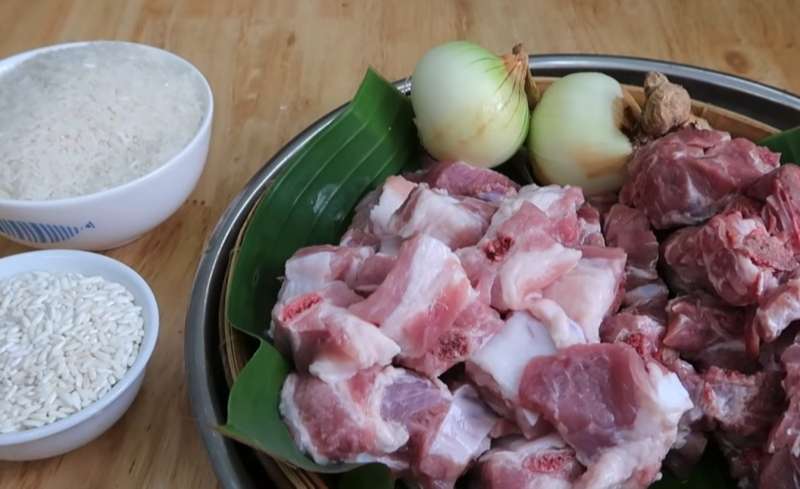 Nguyên liệu nấu cháo xương