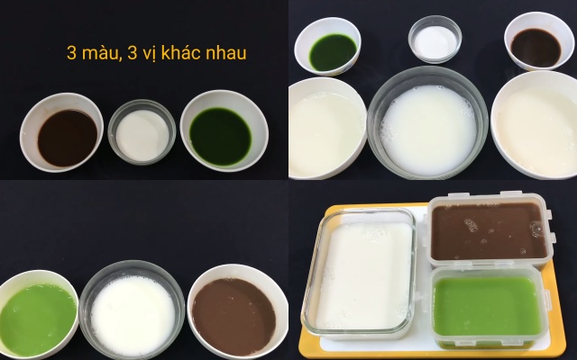 Thạch rau câu 3 vị
