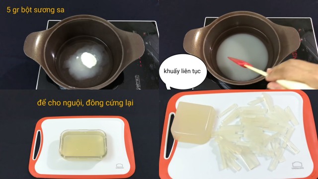Làm sương sa cho chè Thái