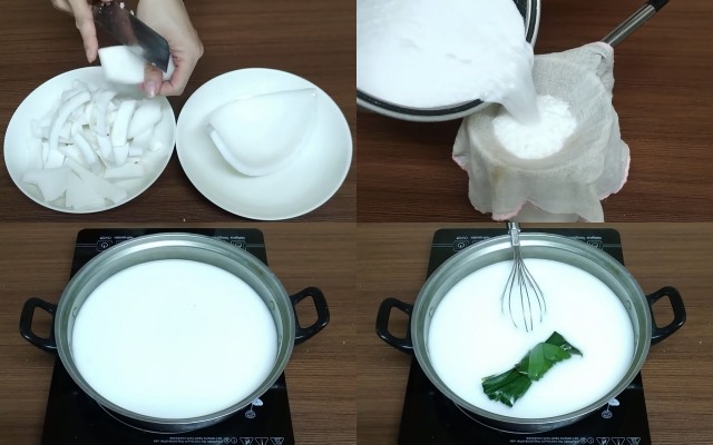 Lọc nước cốt dừa