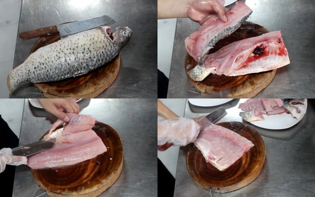 Sơ chế cá chép nấu riêu