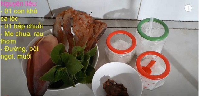 Nguyên liệu cần chuẩn bị để làm khô cá lóc