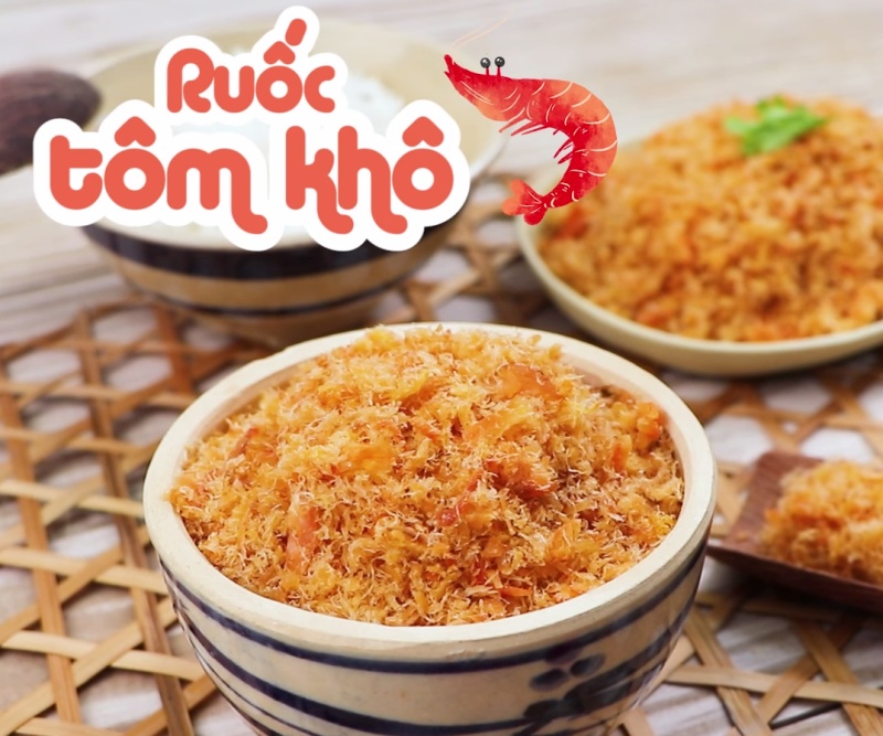 Học ngay cách làm ruốc tôm khô thơm ngon, hấp dẫn