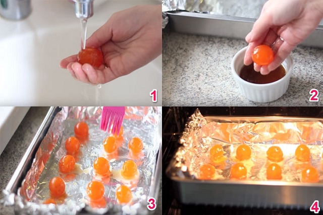 Sơ chế lòng đỏ trứng muối