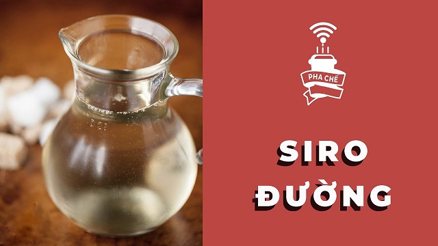 Sử dụng nước đường pha chế siro chanh